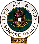 Bonfire motorcycle rally badge from Jean-Francois Helias