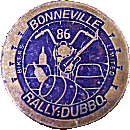 Bonneville motorcycle rally badge from Jean-Francois Helias