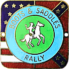 Boots and Saddles motorcycle rally badge from Jean-Francois Helias