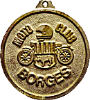 Borges motorcycle rally badge from Jean-Francois Helias