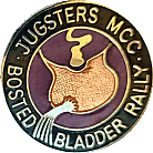 Bosted Bladder motorcycle rally badge from Jean-Francois Helias