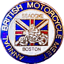 Boston British MC Meet motorcycle rally badge from Jean-Francois Helias
