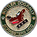 Bottler Dog motorcycle rally badge from Ted Trett