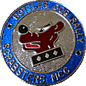 Bottler Dog motorcycle rally badge