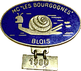 Bourgognes motorcycle rally badge from Jean-Francois Helias