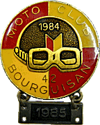 Bourg Argental motorcycle rally badge from Jean-Francois Helias