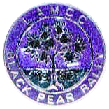 Black Pear motorcycle rally badge from Jan Heiland