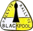 Blackpool motorcycle rally badge from Ted Trett