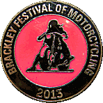 Brackley Festival motorcycle rally badge from Jean-Francois Helias