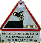 Brake For The Lake motorcycle rally badge