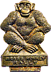 Brass Monkey motorcycle rally badge from Jean-Francois Helias