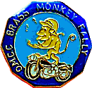 Brass Monkey  motorcycle rally badge from Jean-Francois Helias