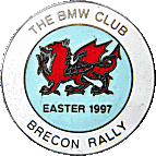 BMW Brecon motorcycle rally badge from Jean-Francois Helias