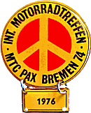 Bremen motorcycle rally badge from Jean-Francois Helias