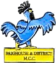 Blue Cock motorcycle rally badge from Ted Trett
