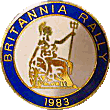 Britannia motorcycle rally badge