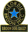 Broon Dog motorcycle rally badge from Alan Kitson