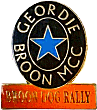 Broon Dog motorcycle rally badge from Jean-Francois Helias