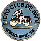 Brou motorcycle rally badge from Jean-Francois Helias