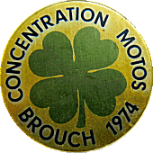 Brouch motorcycle rally badge from Jean-Francois Helias