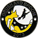 Brush And Broom motorcycle rally badge from John Newitt