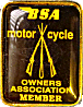 BSA OA motorcycle club badge from Victor Smith