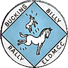 Bucking Billy motorcycle rally badge from Jean-Francois Helias