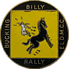 Bucking Billy motorcycle rally badge