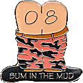 Bum in the Mud motorcycle rally badge from Jean-Francois Helias