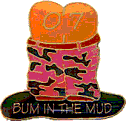 Bum In The Mud motorcycle rally badge