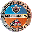 Buscate motorcycle rally badge from Jean-Francois Helias