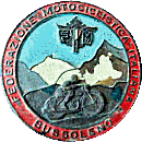 Bussoleno motorcycle rally badge from Jean-Francois Helias