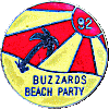 Buzzards Beach Party motorcycle rally badge from Jean-Francois Helias