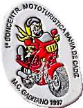Cadiz motorcycle rally badge from Jean-Francois Helias
