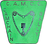 Camchain motorcycle rally badge from Jean-Francois Helias