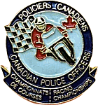 Canadian Police Racing motorcycle race badge from Jean-Francois Helias