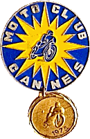 Cannes motorcycle rally badge from Jean-Francois Helias