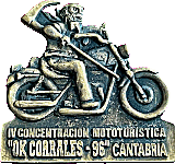 Cantabria motorcycle rally badge from Jean-Francois Helias