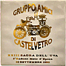 Castelvetro motorcycle rally badge from Jean-Francois Helias