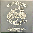 Castelvetro motorcycle rally badge from Jean-Francois Helias