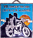 Castillo de Almansa motorcycle rally badge from Jean-Francois Helias