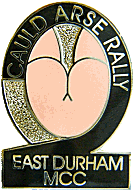 Cauld Arse motorcycle rally badge from Jean-Francois Helias