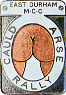 Cauld Arse motorcycle rally badge from Jean-Francois Helias