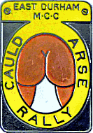 Cauld Arse motorcycle rally badge