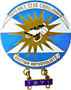 Cavaillon motorcycle rally badge from Jean-Francois Helias