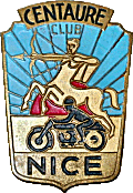 Centaure Club de Nice motorcycle club badge from Jean-Francois Helias