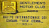 Centauri Roma motorcycle rally badge from Jean-Francois Helias