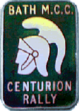 Centurion motorcycle rally badge