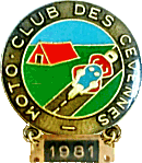 Cevennes motorcycle rally badge from Jean-Francois Helias
