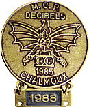 Chalmoux motorcycle rally badge from Jean-Francois Helias
